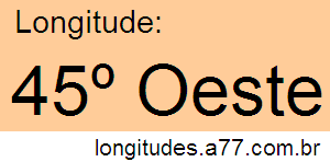 Longitude 45º Oeste