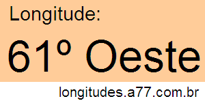 Longitude 61° Oeste