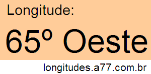 Longitude 65º Oeste