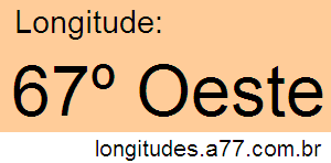 Longitude 67º Oeste