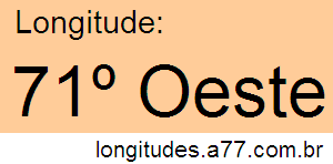 Longitude 71º Oeste